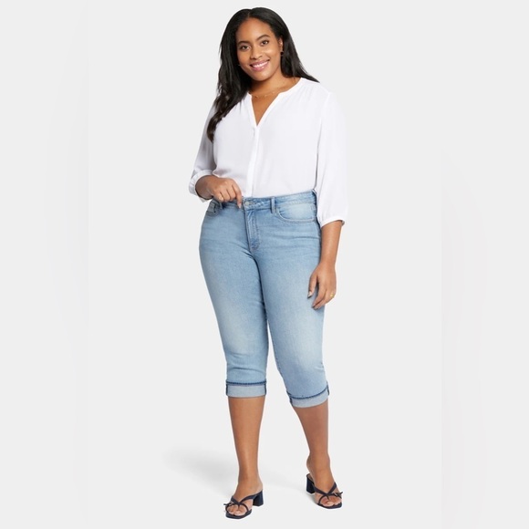 NYDJ Denim - NEW NYDJ Marilyn Straight Crop Cuffed Jeans Plus Size 24W
